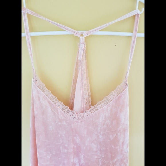 LALA Sleepwear Pink Crushed Velvet Nightgown - Picture 2 of 13